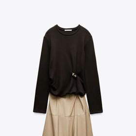 Šaty s broží, Zara, 849 Kč