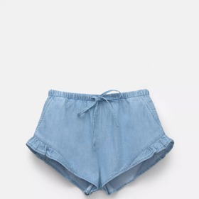 Džínové šortky s volány, Pull&Bear,
649 Kč
