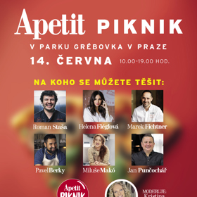 Na Apetit pikniku 2025 představí své kulinářské umění Helena Fléglová, Pavel Berky, Jan Punčochář nebo Roman Staša.