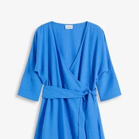 Minišaty se zavinovacím vzhledem a páskem, Bonprix, 679 Kč