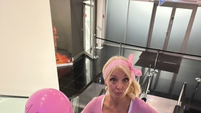FOTO: Veronika Žilková v růžovém modelu.