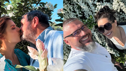 FOTO: Celebrity dostaly polibek pod rozkvetlou třešní.