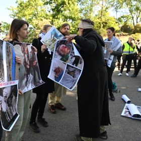 Akci na Vítkově narušili protestující.