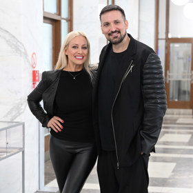 Tereza Mátlová s Radimem Schwabem.