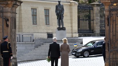 FOTO: Prezident republiky Petr Pavel a paní Eva Pavlová.