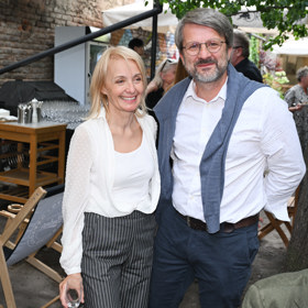 Veronika Žilková na křtu knihy Jany Bernáškové.