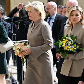 Paní Eva Pavlová a paní Olena Zelenská.