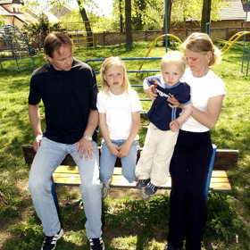 V té době už měl šikovný centr s manželkou Petrou dceru Dominiku. Později přišel na svět syn Pavel, který jistý čas kráčel v tátových stopách.