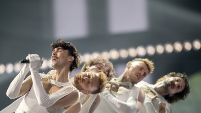FOTO: Adam Pavlovčin na Eurovizi.