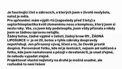 FOTO: Domi Alagia se rozhodla zatočit s hejtem.