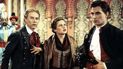 FOTO: Marie Tomášová a Ladislav Pešek ve filmu Strakonický dudák.