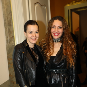 Olga Lounová a Lilia Khousnoutdinova na Playboy večírku. 