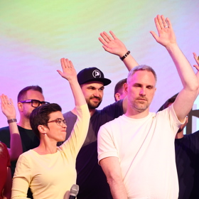 Zdeněk Hřib s Olgou Richterovou.