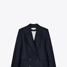 Překřížené sako s ramenními vycpávkami, Zara, 1799 Kč