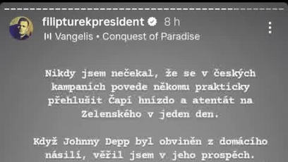 FOTO: Filip Turek se ke kauze vyjádřil na svém Instagramu.