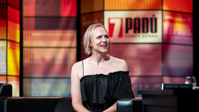 FOTO: Daniela Špinar v pořadu 7 pádů Honzy Dědka.