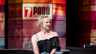 FOTO: Daniela Špinar v pořadu 7 pádů Honzy Dědka.