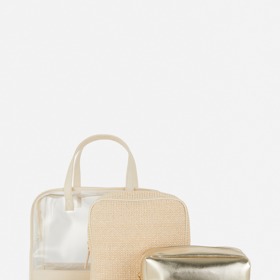 Sada rafiových kosmetických taštiček 3 v 1, Primark, 390 Kč