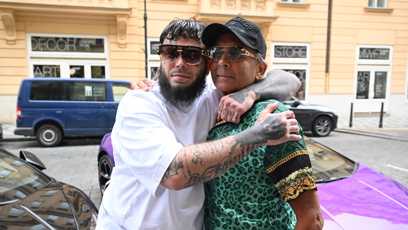 FOTO: Leo Beránek přijel společně s tátou.