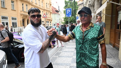 FOTO: Leo Beránek s tatínkem.