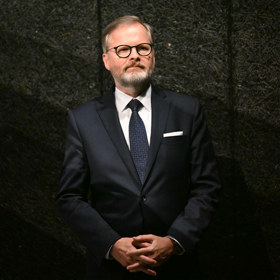 Petr Fiala se vyfotil s Matějem Ondřejem Havlem. 