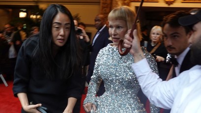 FOTO: Pamela přicházející na Met Gala.
