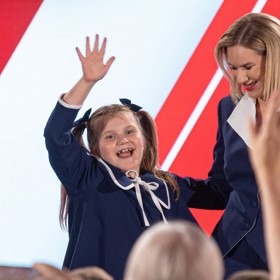 Manželka a dcera Karla Nawrockého.