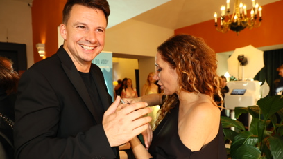 FOTO: Karel Kašák a Olga Lounová se skvěle bavili.