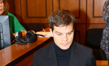 Adam Kraus v soudní síni.