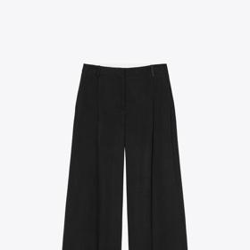 Kalhoty s širokými nohavicemi se záševky, Zara, 849 Kč