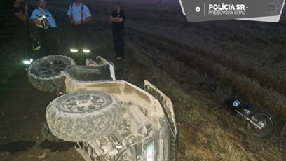 FOTO: Vaľovčin měl nehodu na čtyřkolce.