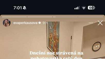 FOTO: Eva Perkausová strávila noc na pohotovosti.