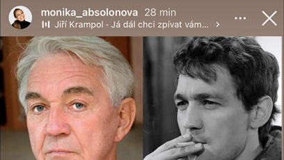 FOTO: Monika Absolonová napsal...