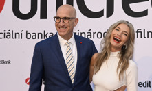 Pavlína Pořízková si užívala společnost svého partnera.