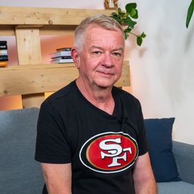 Frontman skupiny Mňága a Žďorp Petr Fiala přijal pozvání do pořadu Na kafeečko.