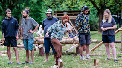 FOTO: Soutěžící během boje o imunitu.