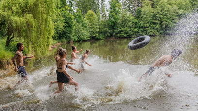 FOTO: Hurá do vody!