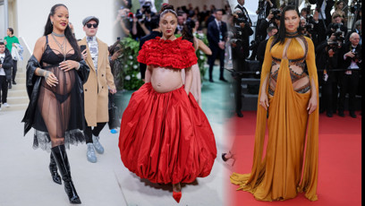 FOTO: Těhotné krásky mnohdy oblékají velmi extravagantní kousky.