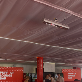 Prostory Pupp-up zóny umožňují klidné vychutnání drinků ve stínu. 