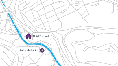 FOTO: Mapka místa, kde se uskuteční Mattoni Life Bar.