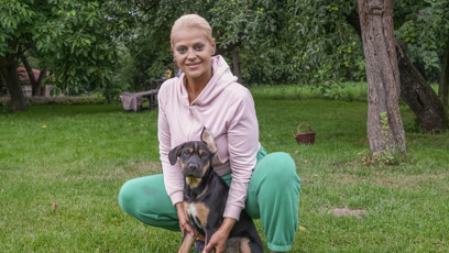 FOTO: Charlotte Štiková s pejskem Barbie.