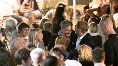 FOTO: Jiří Macháček slavil s Kryštofem Muchou a dalšími přáteli.