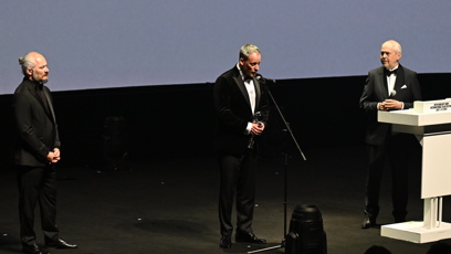 FOTO: Kryštof Mucha na pódiu.