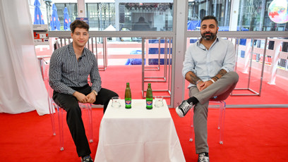 FOTO: Milan Peroutka s moderátorem pořadu eXtra host.