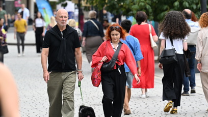 FOTO: Lucie Šoralová a Ondřej Soukup na kolonádě.