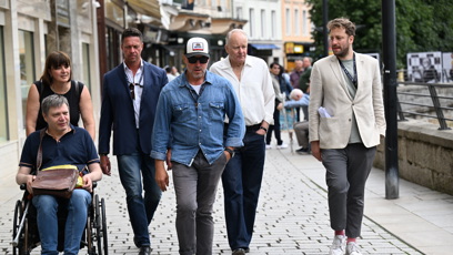 FOTO: Stellan Skarsgård si užíval krásného počasí.