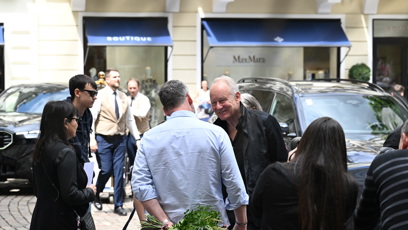 FOTO: Stellan Skarsgård byla samý úsměv.