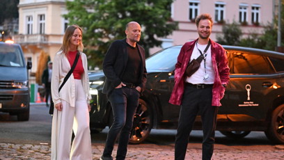 FOTO: Jiří Ployhar při příjezdu.