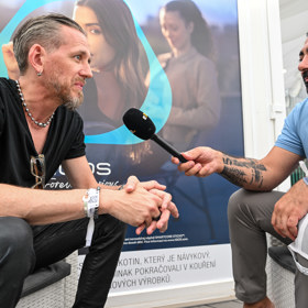 Tomáš Třeštík během rozhovoru. 