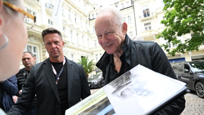 FOTO: Stellan Skarsgård měl výbornou náladu.